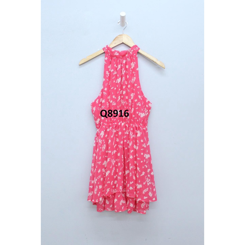 Q8913, Q8914, Q8915, Q8916 - Đầm voan yếm Old navy Active thun eo, bèo tầng, in hoa