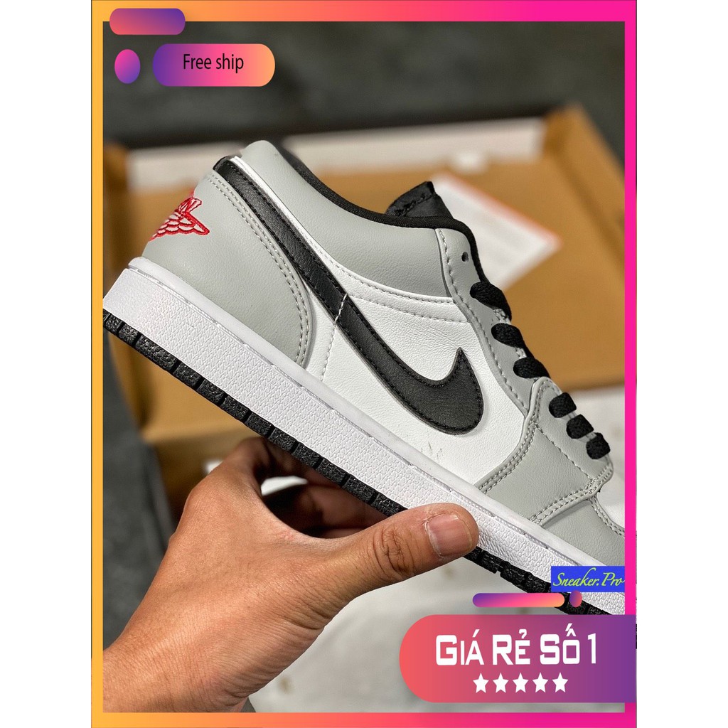(FULL BOX) Giày thể thao Air Jordan 1 Low Light Smoke Grey siêu đẹp dành cho nam nữ | BigBuy360 - bigbuy360.vn
