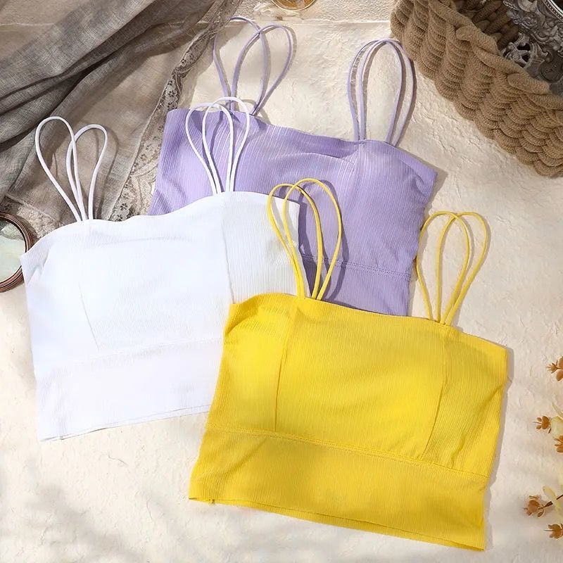 【Yuki】ÁO 2 dây bra có mút ngực xinhh | BigBuy360 - bigbuy360.vn