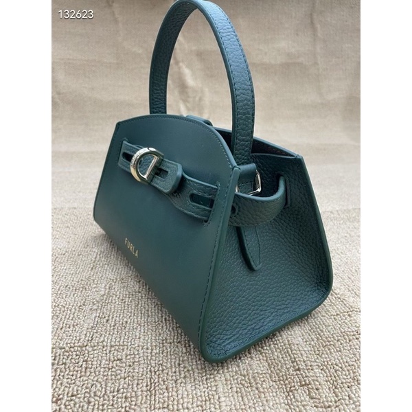 Túi Nữ FURLA Margherita Mini Top Handle Vitello New Calf Vitello St Eracle,Màu Xanh rêu