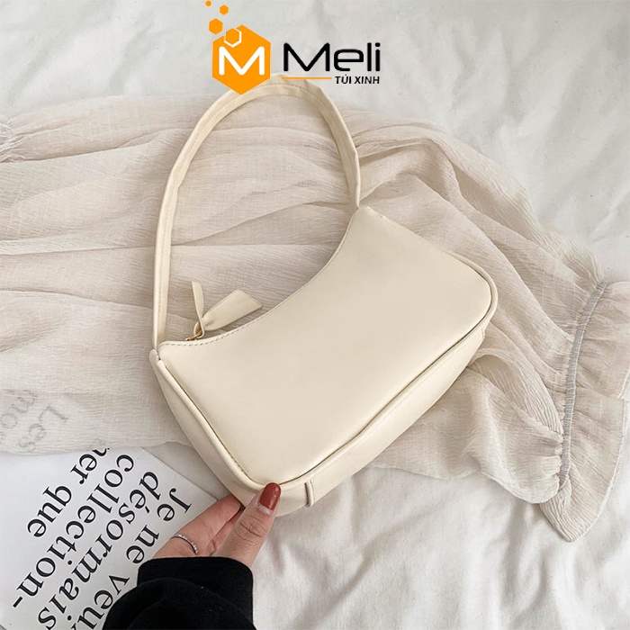 Túi xách nữ mini kẹp nách cầm tay da mềm đi tiệc đi chơi giá rẻ dễ phối đồ - Meli Shop