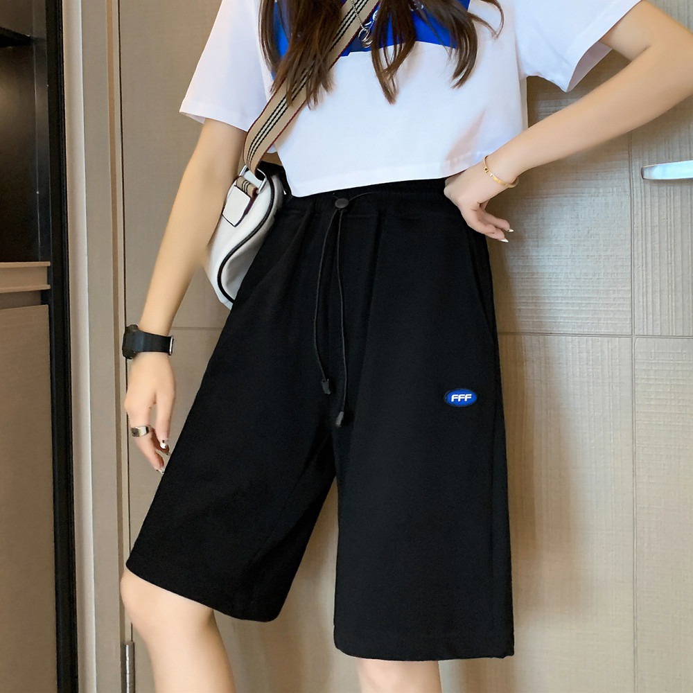 Quần short thể thao ZHELIHANGFEI ống rộng chất liệu cotton thời trang mùa hè oversize cho nữ