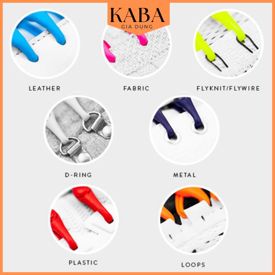 [SOCK] Bộ Dây Giày Cao Su Đàn Hồi Thông Minh KABA