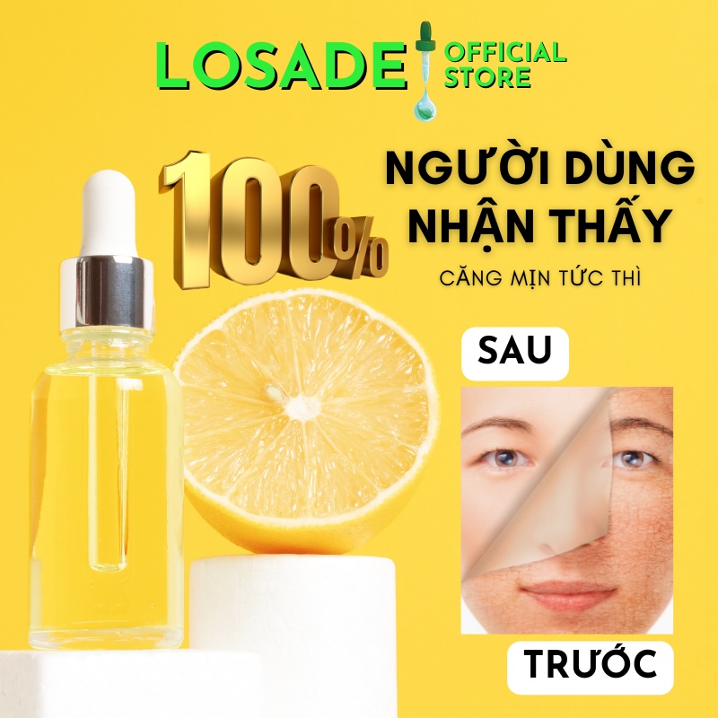 Serum HA + B5 Dưỡng ẩm phục hồi căng mịn da hỗ trợ tốt sau Peel nuôi dưỡng da căng bóng sáng mịn LUXI SKIN 20ml LOSADE