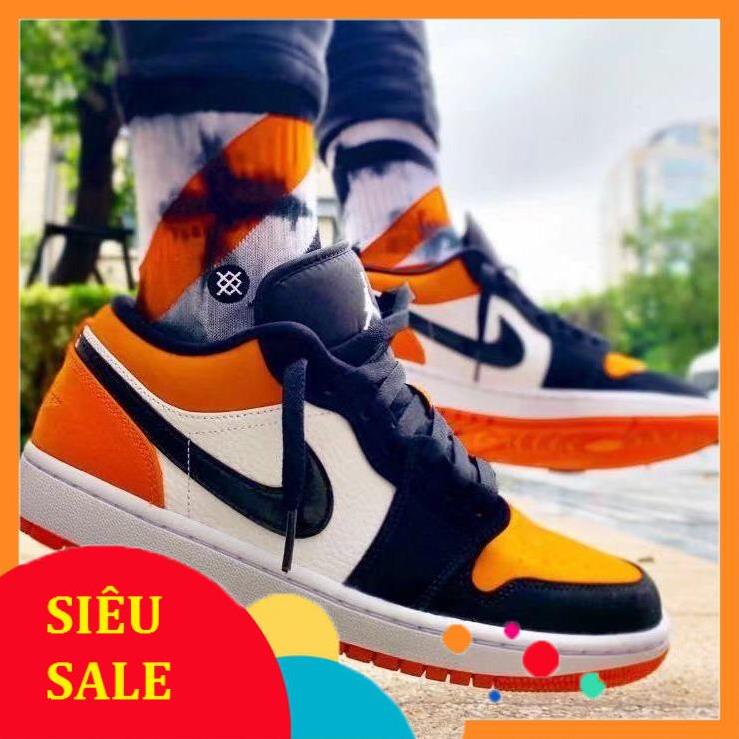 Giày JD1 low thể thao sneaker JORDAN 1 CAM cổ thấp Hot trend nam nữ