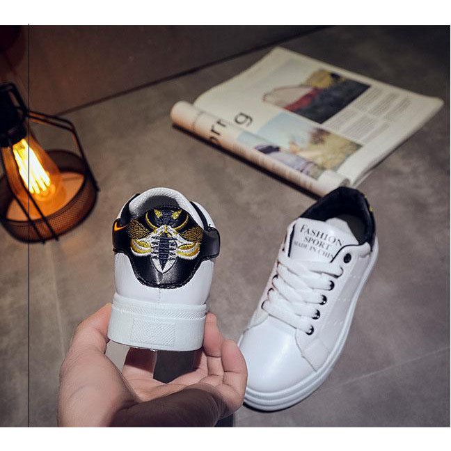 Giày thể thao, Giày sneaker nữ da tổng hợp dày dặn 2885