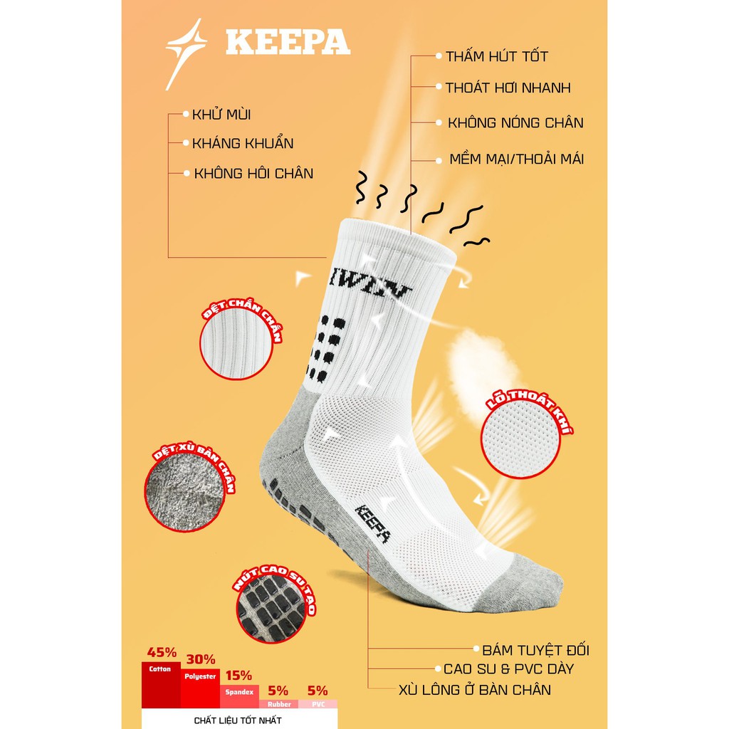Tất Chống Trơn Trượt IWIN KEEPA