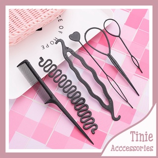 Bộ 6 Dụng Cụ Tạo Kiểu Tóc, Bộ Dụng Cụ Làm Tóc Tiện Lợi