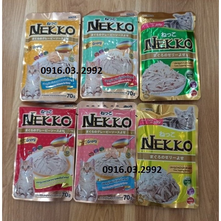 Pate nekko cho mèo trưởng thành 70gr