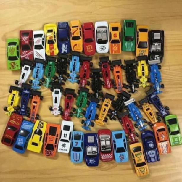 Bộ 50 ô tô đồ chơi xe đua motor wheels cho bé thỏa chí vui