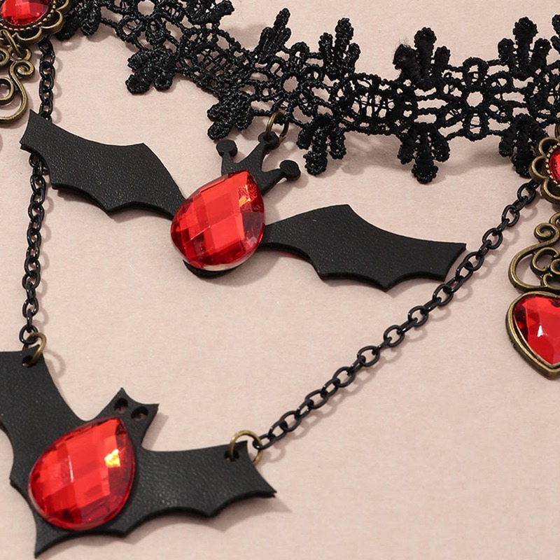 Vòng Cổ Choker Hình Dơi Phong Cách Halloween Cá Tính