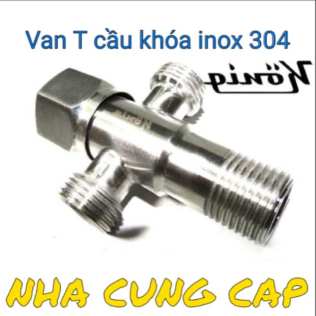 (GIÁ HỦY DIỆT) VAN T CẦU KHÓA INOX 304