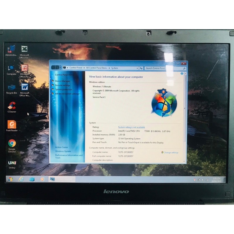 Laptop Lenovo core 2, màn 14.1in, ram 2gb | BigBuy360 - bigbuy360.vn
