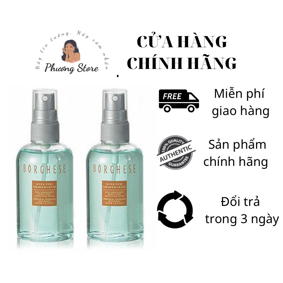 nước hoa hồng dành cho da nhạy cảm BORGHESE 50ml