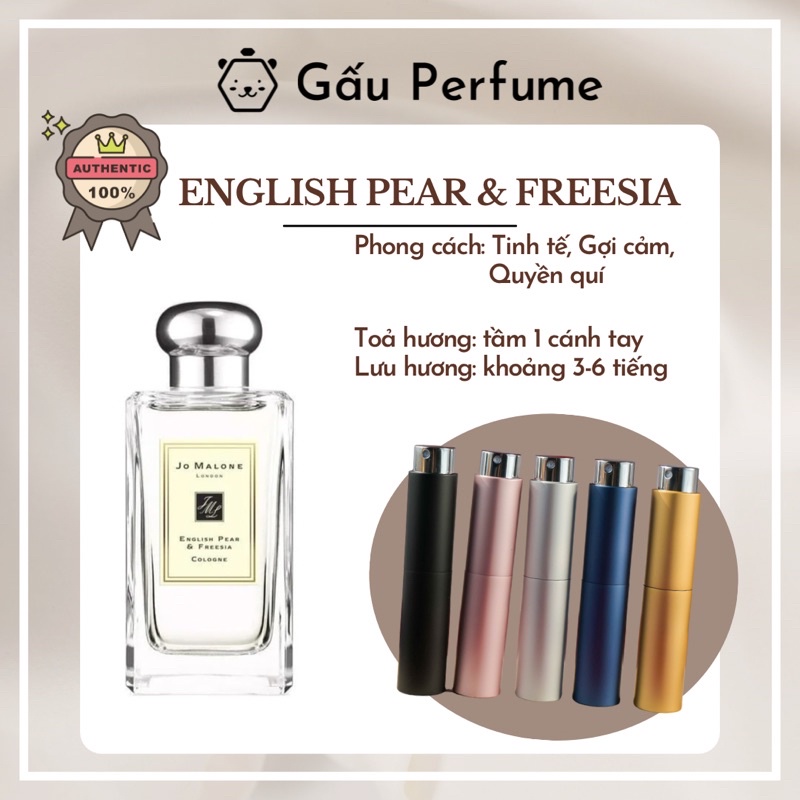 Mẫu thử nước hoa chính hãng Jo Malone English Pear & Freesia 10ML