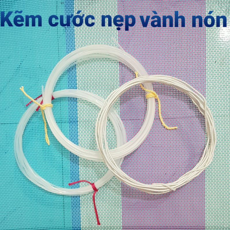 Cước nẹp vành nón, kẽm bọc cotton nẹp vành