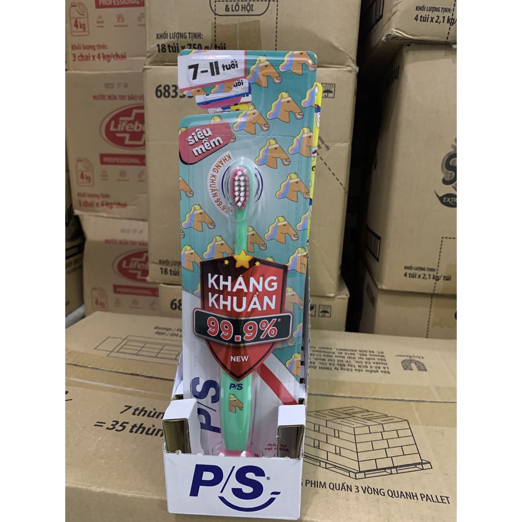 Bàn chải đánh răng PS Superkid siêu mềm cho bé từ 7-11 tuổi lẻ 1 cái