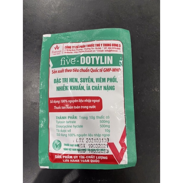 1 gói FIVE-DOTYLIN 10g