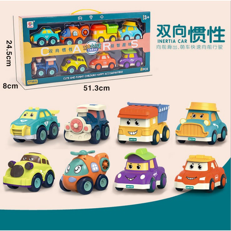 Đồ chơi bộ 6 xe công trình xây dựng 💝Freeship💝Xe chạy đà giúp bé tập làm quen với phương tiện giao thông