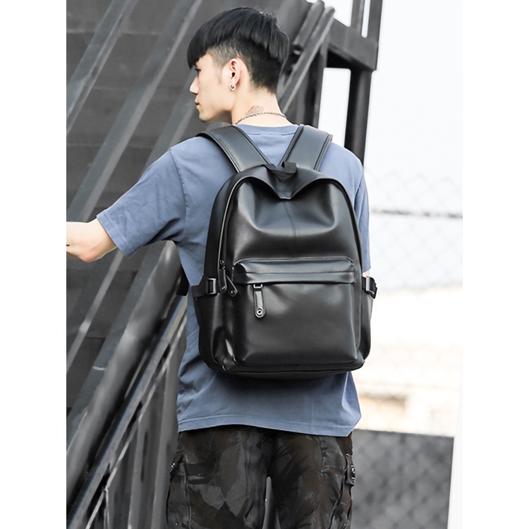 Balo da nam phong cách Hàn Quốc - Ba lô da mềm