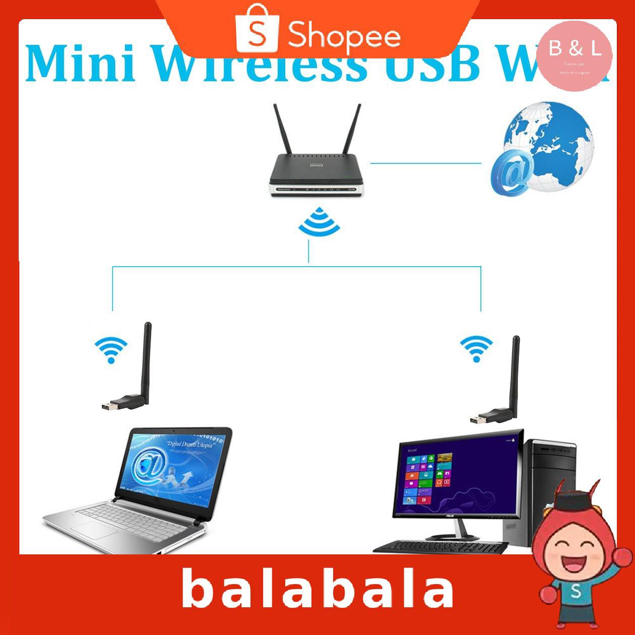 Usb Wifi 150m Mini Không Dây Thẻ Mạng Lan Cho Pc Laptop