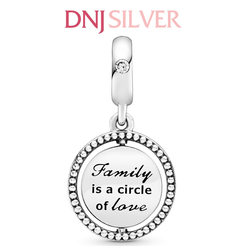 Charm bạc 925 cao cấp, hàng chuẩn bạc - Charm Spinning Family Tree thích hợp để mix vòng tay charm - DN248
