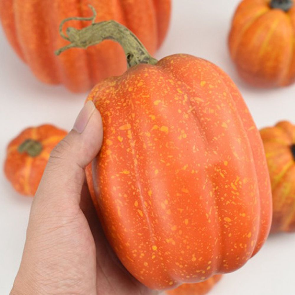 Set 7 quả bí ngô giả dùng trang trí Halloween