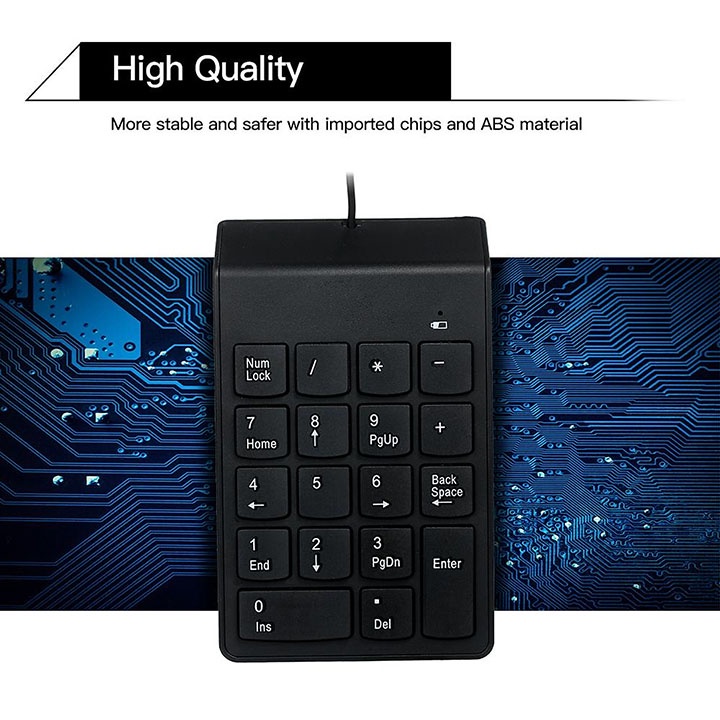 Bàn Phím Số Máy Tính Cổng USB Ít tiếng ồn