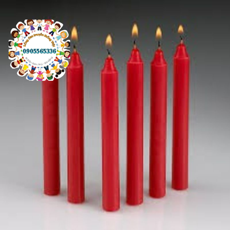 Nến đủ màu thắp sáng lồng đèn size nhỏ - Nến xem bói, xem bài Tarot - Đèn cầy thắp lồng đèn