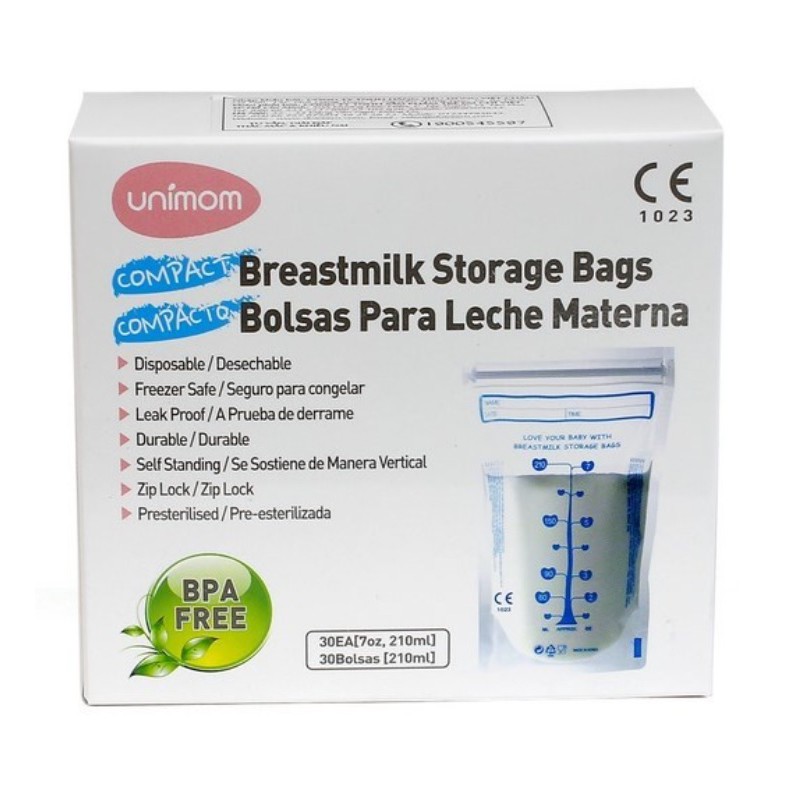 Túi trữ sữa Unimom Hàn Quốc - compact 210ml/túi