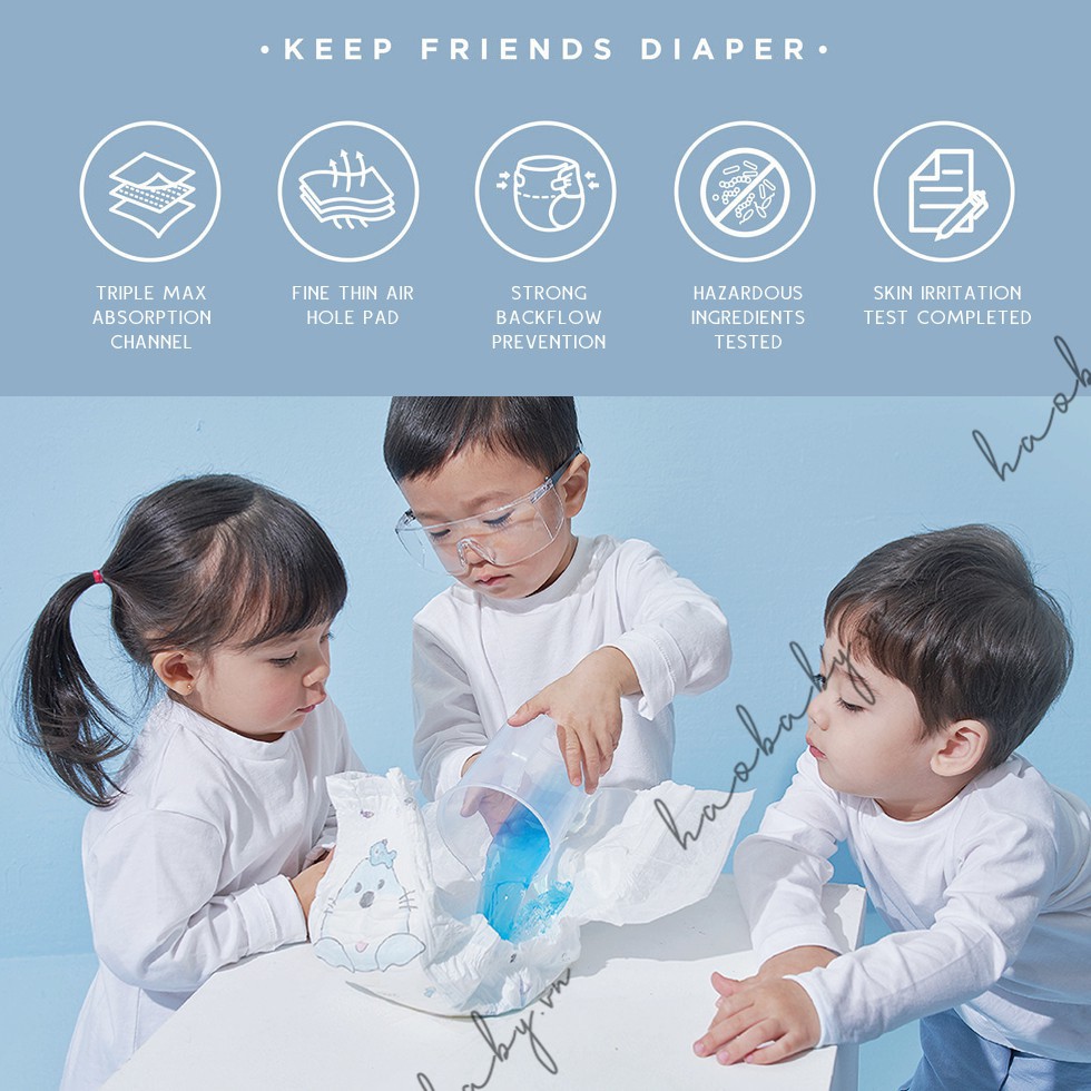 CHÍNH HÃNG TÃ BỈM ENBLANC KEEP FRIENDS NỘI ĐỊA HÀN QUỐC ĐỦ SIZE DÁN/QUẦN S40/M32/L28/XL24