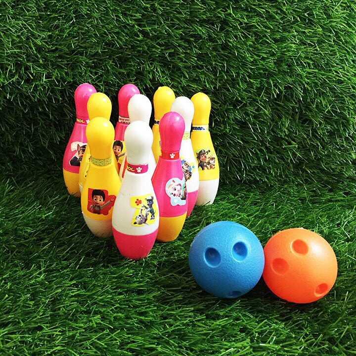 Đồ Chơi Bowling Chó Cứu Hộ Paw Patrol Vui Nhộn Giúp Nhận Biết Màu Sắc, Rèn Luyện Vận Động Cho Bé