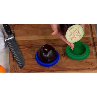 Set 4 bộ nắp căng đậy silicon giữ tươi thực phẩm , hoa quả Food Huggers
