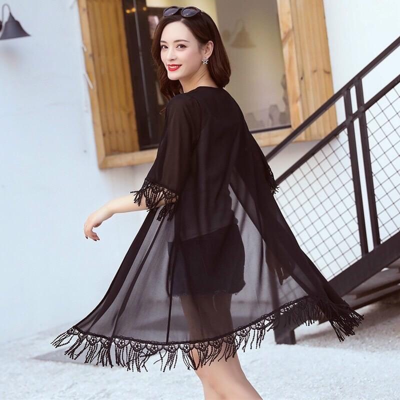 Áo Choàng Đi Biển Ren, Voan Đẹp MS122 | BigBuy360 - bigbuy360.vn