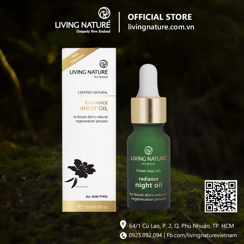Tinh chất dưỡng sáng da Living Nature Radiance Night Oil 10ml