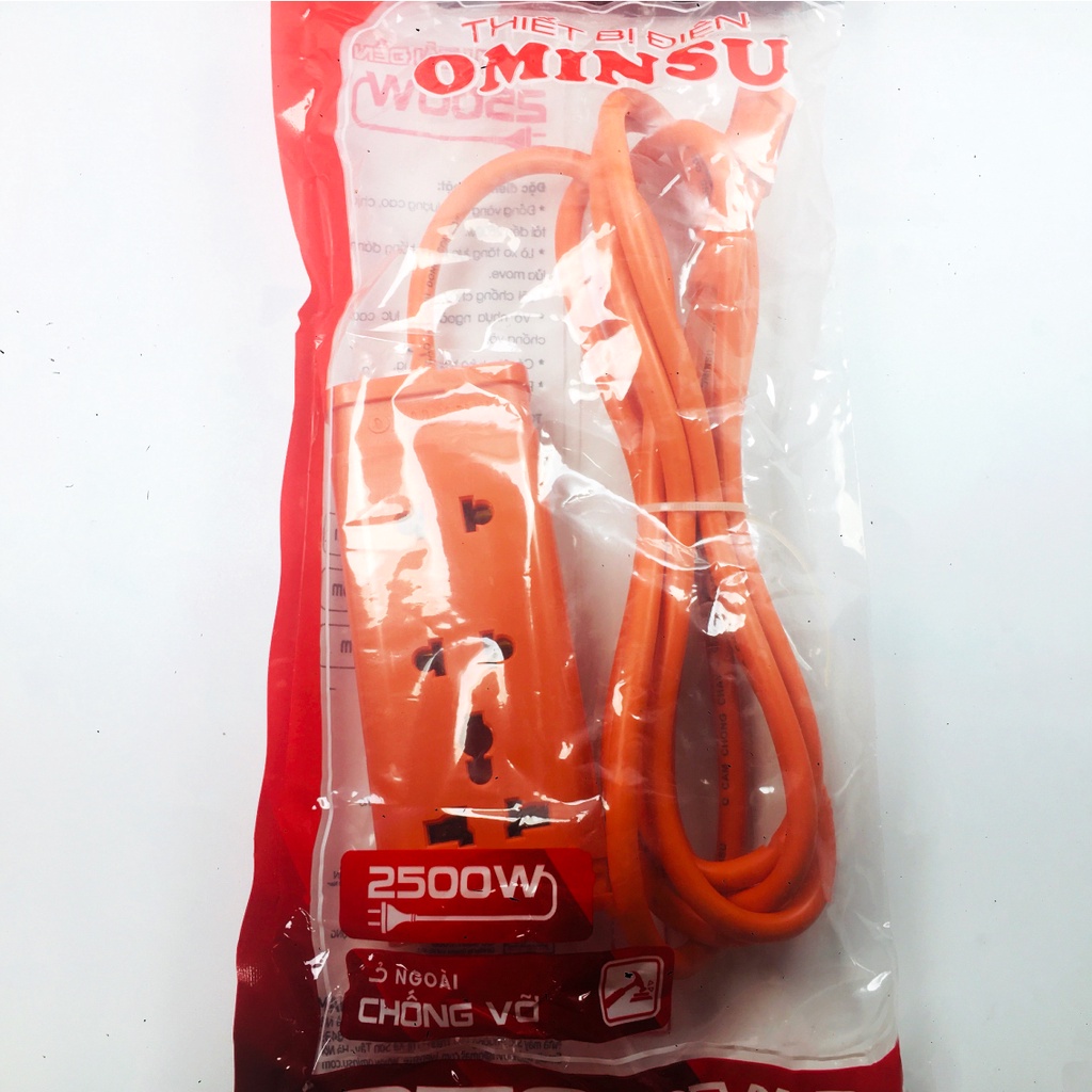 Ổ cắm điện đa năng thương hiệu OMINSU chịu tải cao đến 2500W loại không dây và có dây
