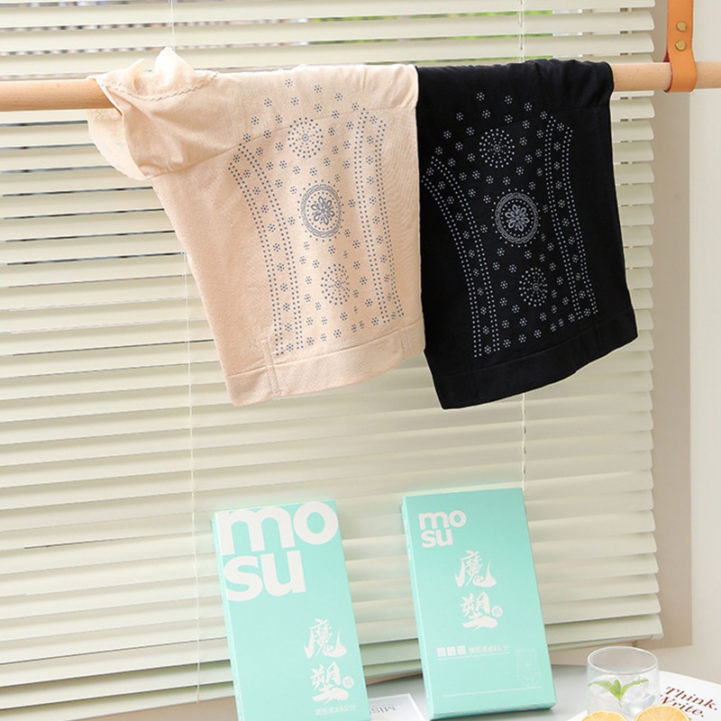 Quần Lót Định Hình Nâng Mông Lưng Cao Phối Ren Không Đường May Cho Nữ