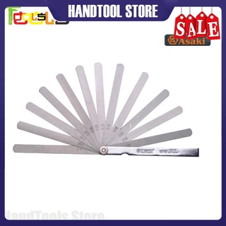 Thước lá đo khe hở (dưỡng đo độ dày) 14 chi tiết 0.05-1.00 Asaki AK-0136