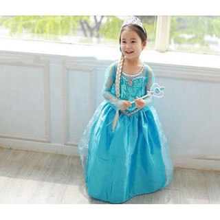Đầm hóa trang Elsa 2-8 tuổi