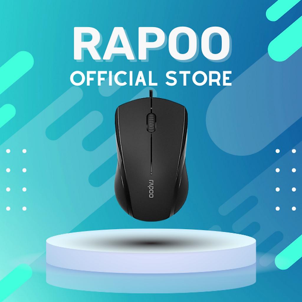 Chuột Có Dây Silent Rapoo N1200 Đen - Hàng Chính Hãng