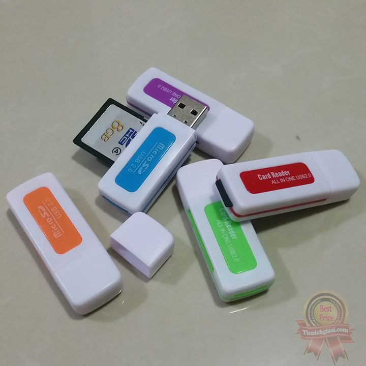 Đầu đọc thẻ nhớ đa năng 5in1 kiêm Usb 2.0 tiện dụng