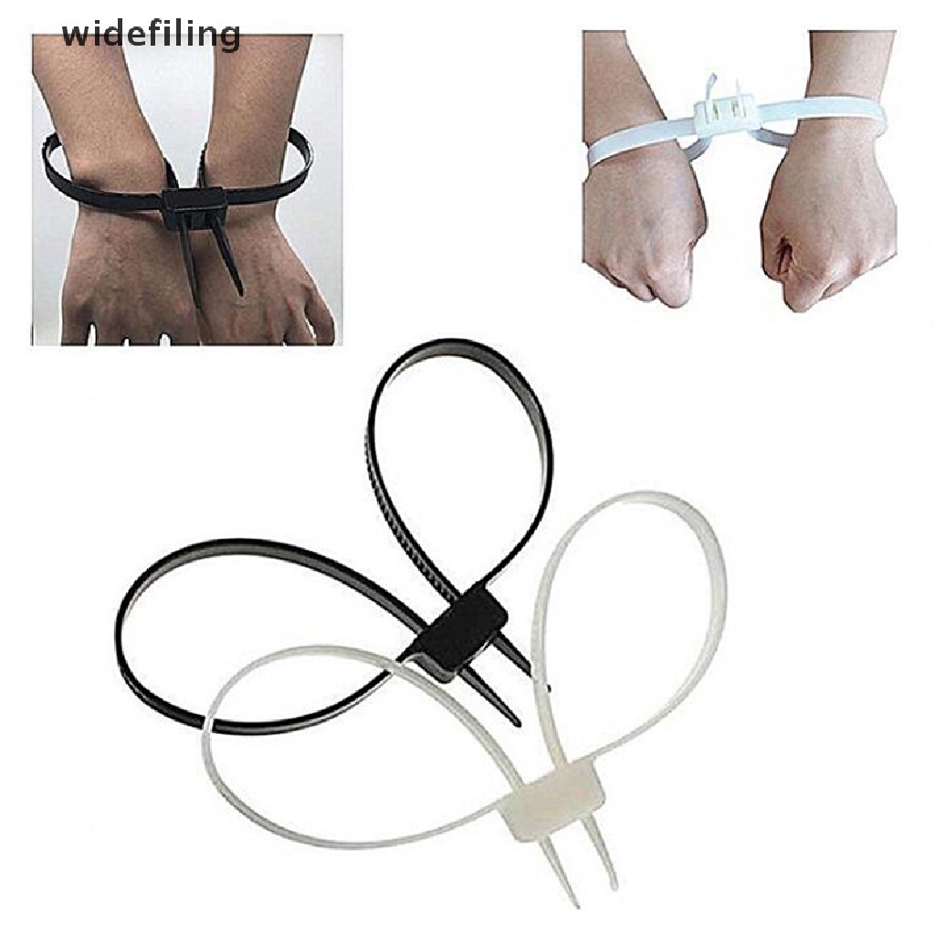 1 Còng Tay Cảnh Sát Bằng Nhựa Dẻo Có Khóa Kéo Tiện Dụng