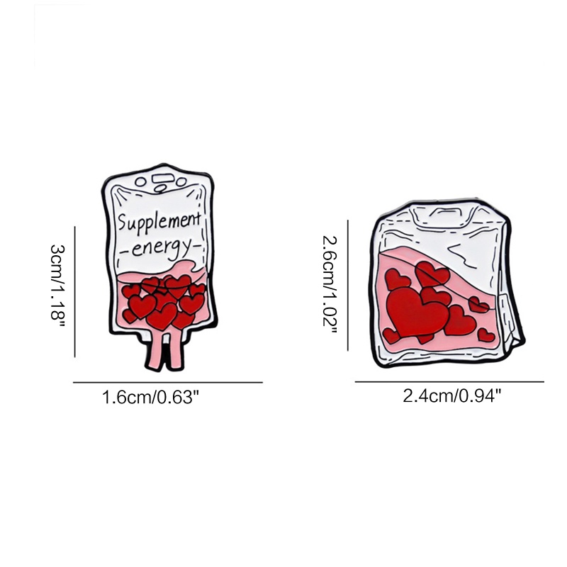 Huy Hiệu Cài Áo Hình Chữ Bổ Sung Năng Lượng Thời Trang