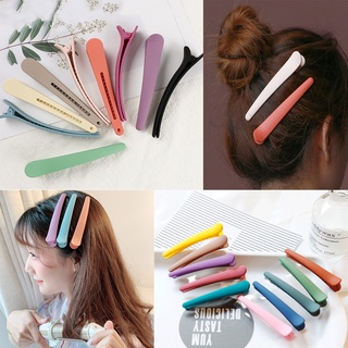Combo 3 Kẹp (Cặp) Tóc Bấm Mỏ Vịt Màu Pastel Hàn Quốc 7.5CM