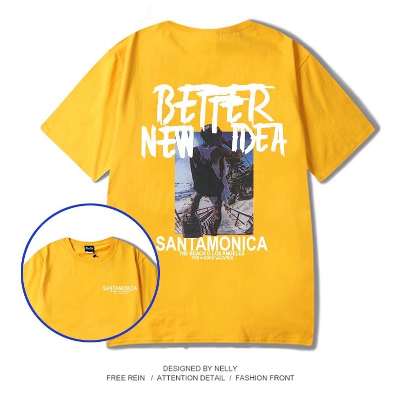 Áo Thun Tay Ngắn In Chữ M-8XL Thời Trang Cho Nam