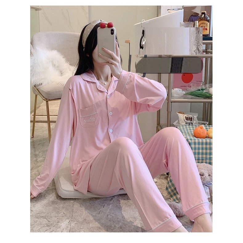 Bộ Bầu Dài Tay Sau Sinh Ở cữ-SAQ203 Chất COTTON Siêu Đẹp MÁT