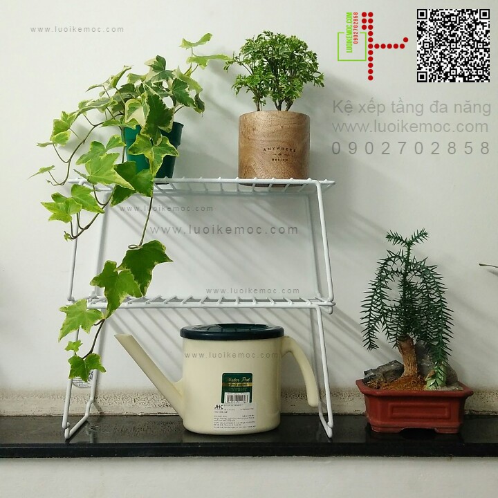 Kệ xếp tầng đa năng, có 3 màu trắng, đen, hồng