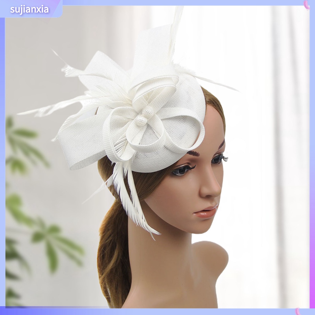 Sujianxia| Mũ Beret Đính Lưới Và Lông Thú Cho Phái Nữ