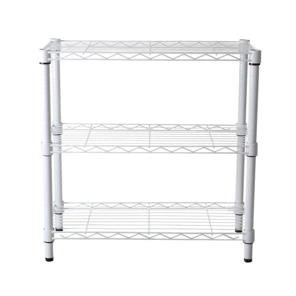 HomeBase STACKO Kệ 3 tầng bằng thép BAZE W60xH60xD30cm màu trắng