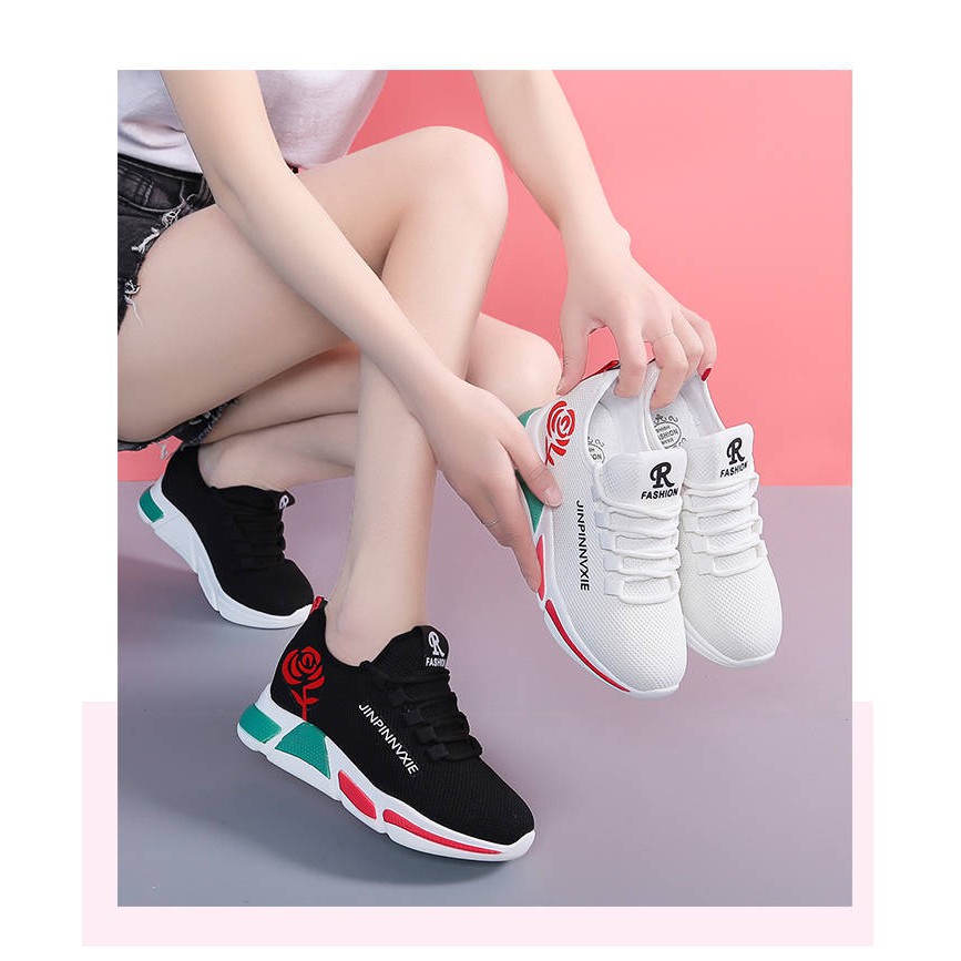 Giày sneaker thể thao nữ buộc dây phong cách Jayxinh V179